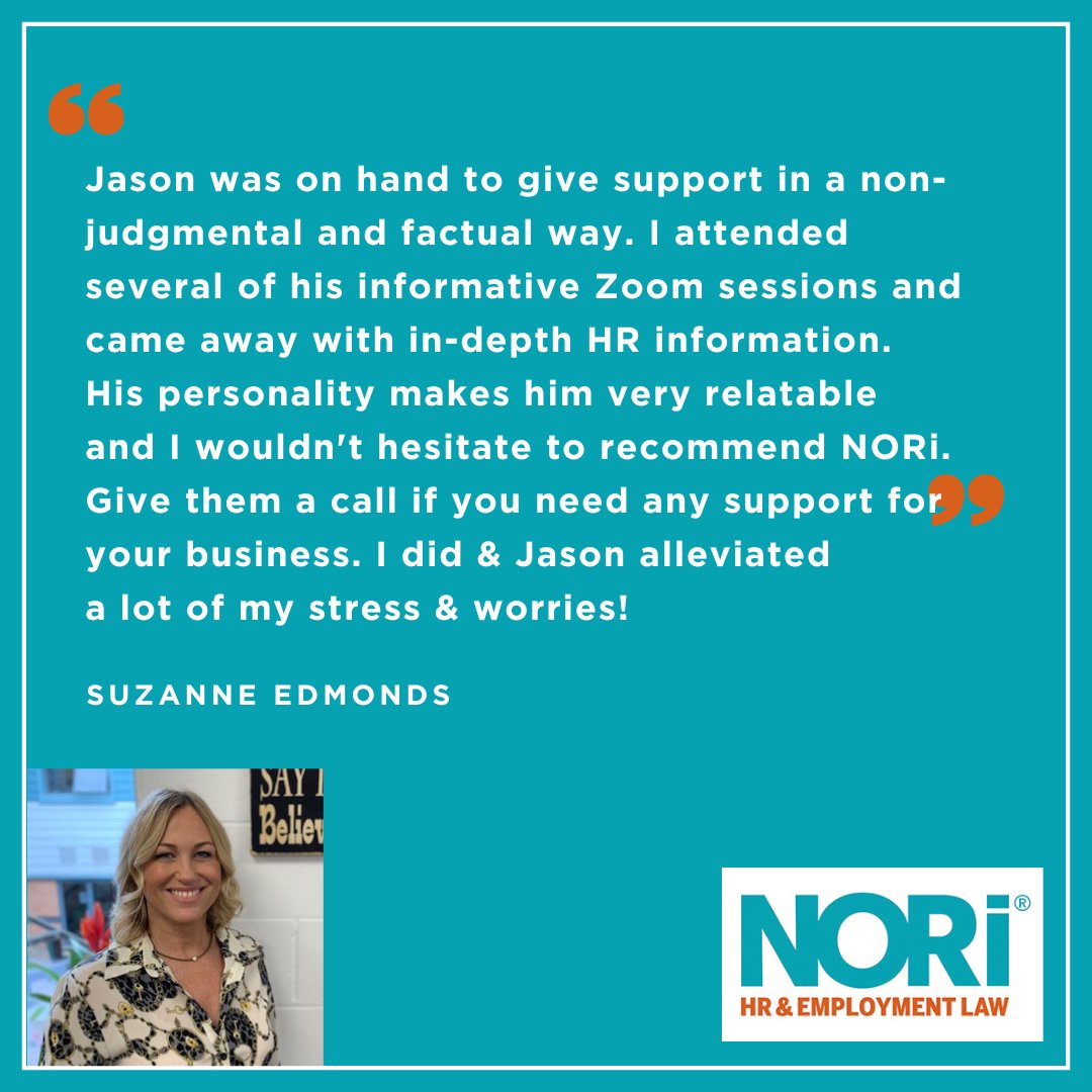 Thank you for your feedback Suzanne - we're really glad we could help.

If you feel you need our help and support on HR and Employment Law, please don't hesitate to give us a call!