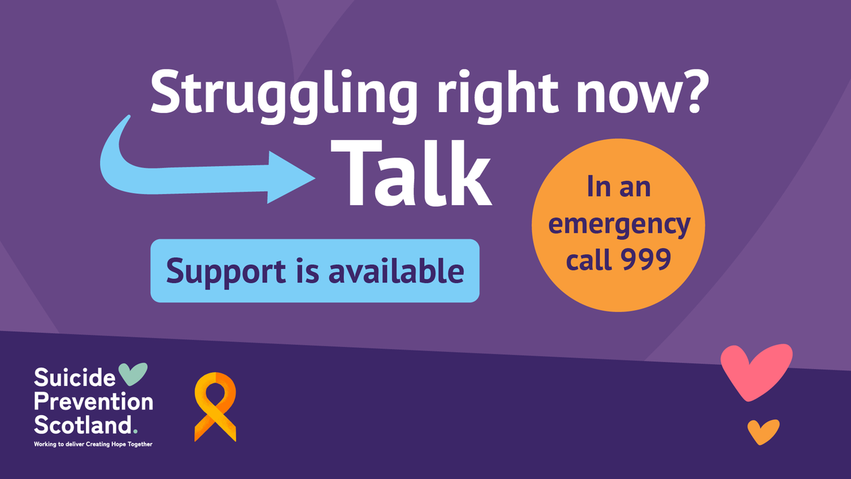 Thank you to community groups and volunteers across Falkirk, who are helping to mark World Suicide Prevention Day this week, and to spark a conversation.

Find out what’s on in your area: falkirkhscp.org/world-suicide-…