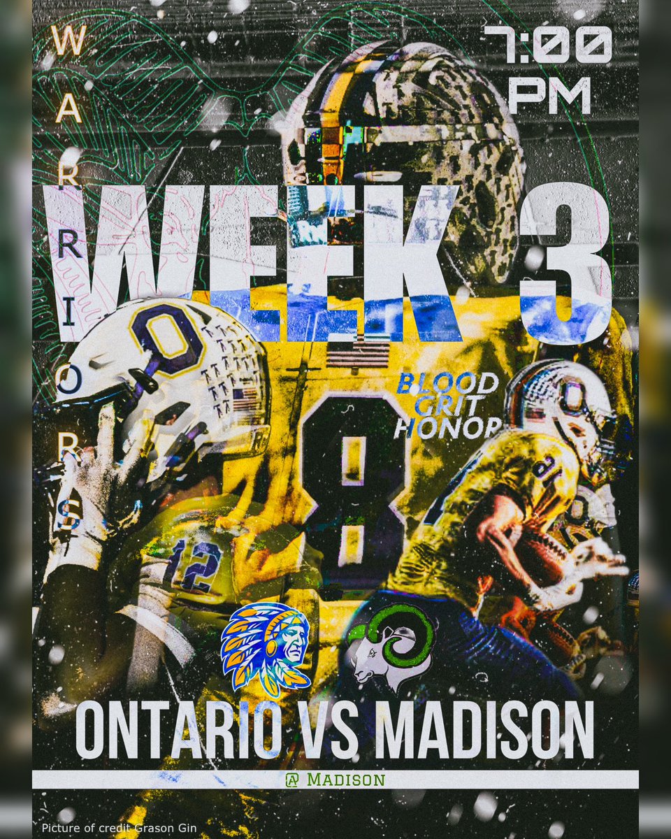 ontHype's tweet photo. WEEK 3 @OntarioFB https://t.co/jpTCWKsCPK
