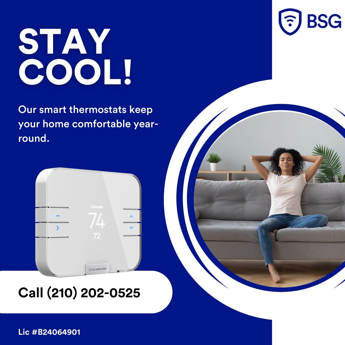 BSGTexas's tweet image. No more sweltering summers or frigid winters! ❄️🔥 Our smart thermostats keep your home comfortable year-round. Enjoy precise temperature control and energy savings. #SmartHome #HomeComfort #EasyLiving zurl.co/69UI  ... or Call Now (210) 202-0525