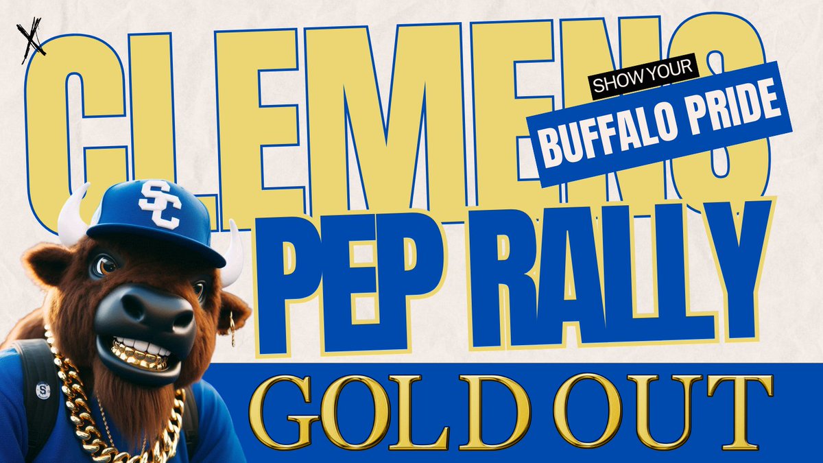 CLEMENS BUFFALO NEWS (@clemenscbn) on Twitter photo LETS GO!!!!!
#PepRally #GameDay #Win #buffdaddy #buffnation #
<a href="/SamuelClemensHS/">Clemens High School</a> <a href="/SCUCISD/">SchertzCiboloUC ISD</a> LETS GO!!!!!
#PepRally #GameDay #Win #buffdaddy #buffnation #
<a href="/SamuelClemensHS/">Clemens High School</a> <a href="/SCUCISD/">SchertzCiboloUC ISD</a>