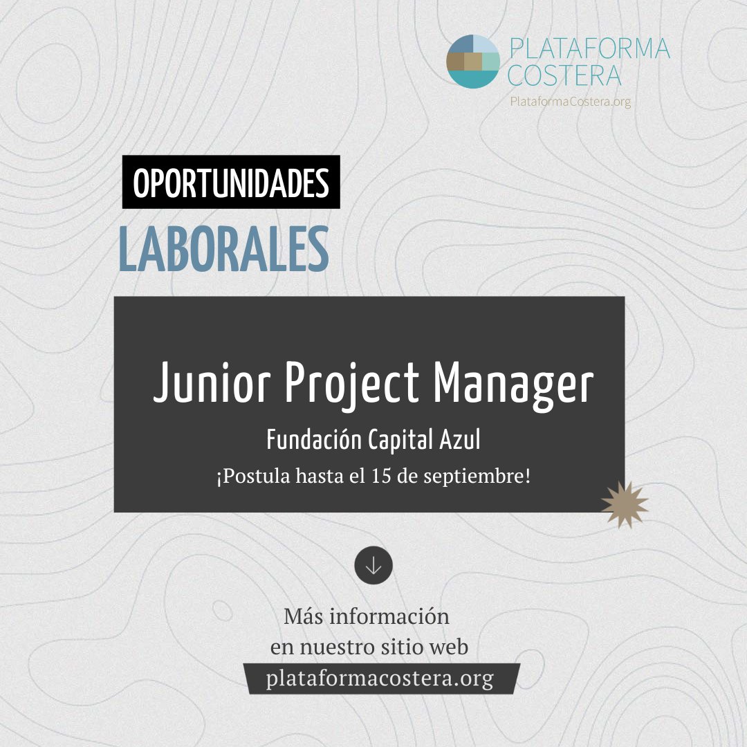 #Oportunidad 📣

✔ La fundación <a href="/capitalazul/">Ragnar Criollo</a>.chile está buscando a una o un profesional del área de proyectos para desarrollarse como Project Manager, en reemplazo pre y postnatal, para apoyar en la planificación y seguimiento de sus objetivos.

👇plataformacostera.org/oportunidades/…
