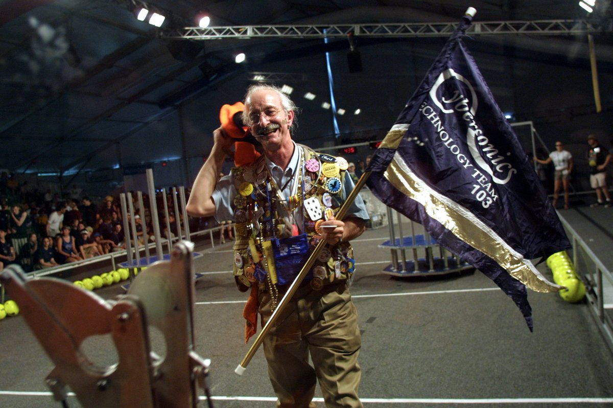 FIRSTweets's tweet photo. Want the chance to have your team featured in a video celebrating the legacy of Dr. Woodie Flowers on #WalkLikeWoodie Day in October? ✌️❤️🤖 Submit a short video (:10 seconds or less) telling us what Gracious Professionalism means to you: https://t.co/h2ob3jMTEB #thatsGP https://t.co/3ZdHExg0ne
