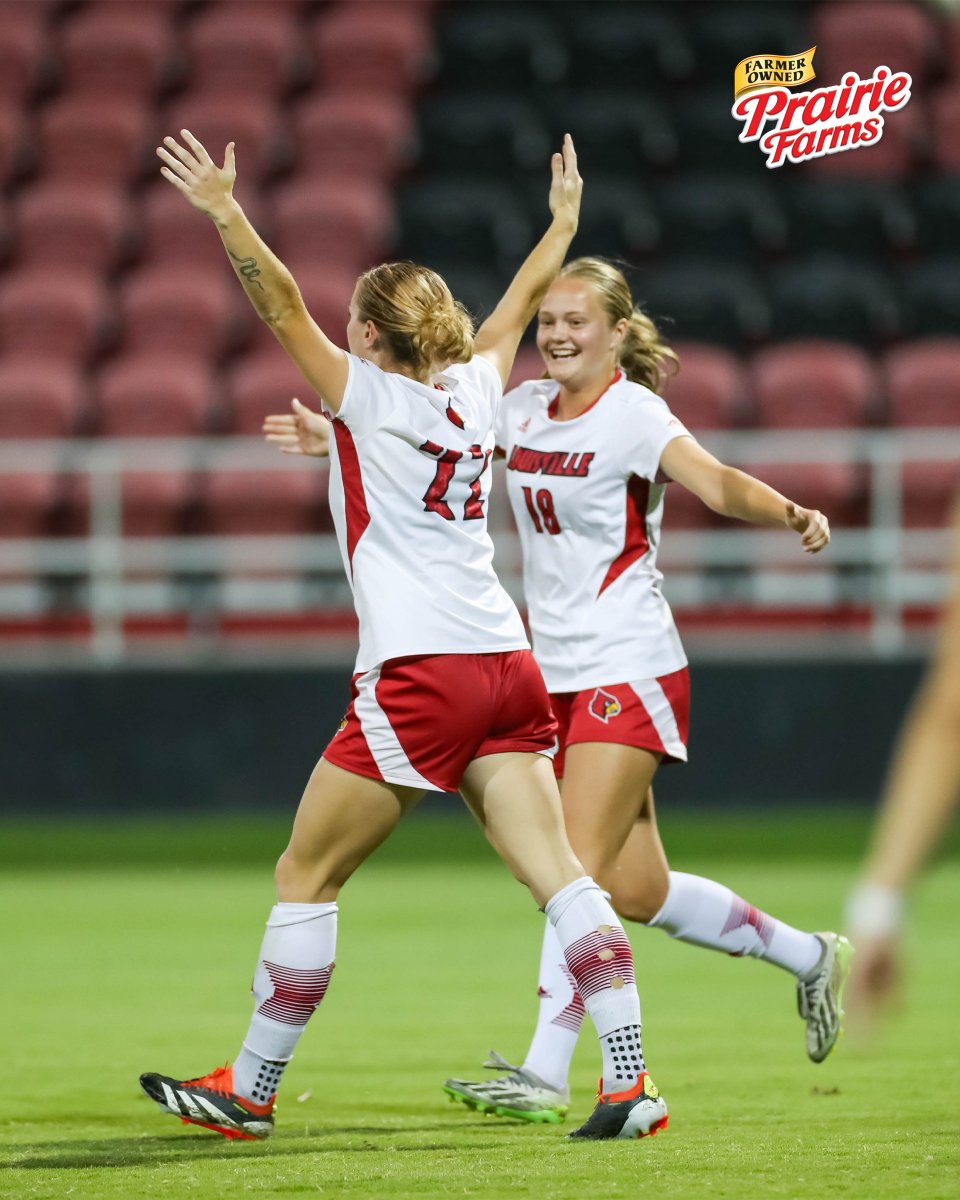 Karsyn Cherry is off to a 🔥 start!

She helped <a href="/LouisvilleWSOC/">Louisville Women's Soccer</a> to back-to-back wins, scoring in 3 straight games. She currently leads the ACC in goals amongst defenders with 5.

Cherry is our <a href="/PFDairy/">Prairie Farms Dairy, Inc.</a> Student-Athlete of the Week!

#GoCards