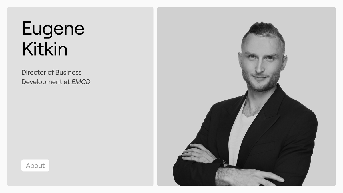 👤'People haven't been shown the value of crypto' — Evgeny Kitkin, Head of Business Development at EMCD

1️⃣ When did you start working in crypto?

Since 2016, and in 2017 I created my own cryptocurrency mining pool.

2️⃣ What was your career path in crypto?

In 2018, I attracted