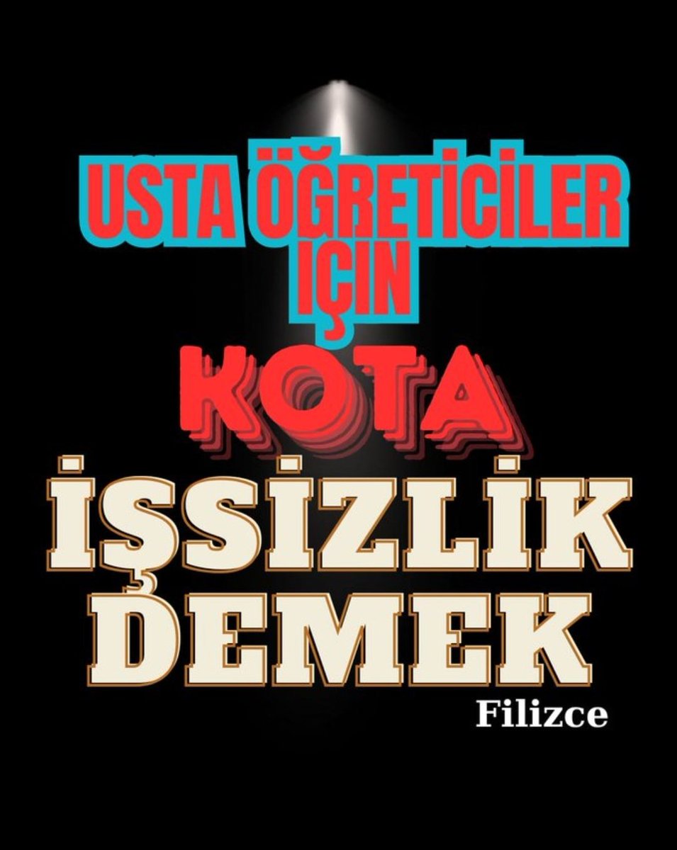 Bizler bu muameleyi hak etmiyoruz.zaten hakkımızı almıyoruz birde üzerine kota yiyoruz. 
<a href="/RTErdogan/">Recep Tayyip Erdoğan</a> 
<a href="/dbdevletbahceli/">Devlet Bahçeli</a> 
<a href="/_aliyalcin_/">Ali YALÇIN</a> 
<a href="/TBMMresmi/">TBMM</a> 
<a href="/EmineErdogan/">Emine Erdoğan</a> 
<a href="/EgitimBirSen/">Eğitim-Bir-Sen</a> 
<a href="/HMBakanligi/">T.C. Hazine ve Maliye Bakanlığı</a> 
<a href="/csgbakanligi/">T.C. Çalışma ve Sosyal Güvenlik Bakanlığı</a>
<a href="/CelileErenOKTEN/">Celile Eren ÖKTEN</a>
<a href="/mebhbogm/">MEB Hayat Boyu Öğrenme Genel Müdürlüğü</a>