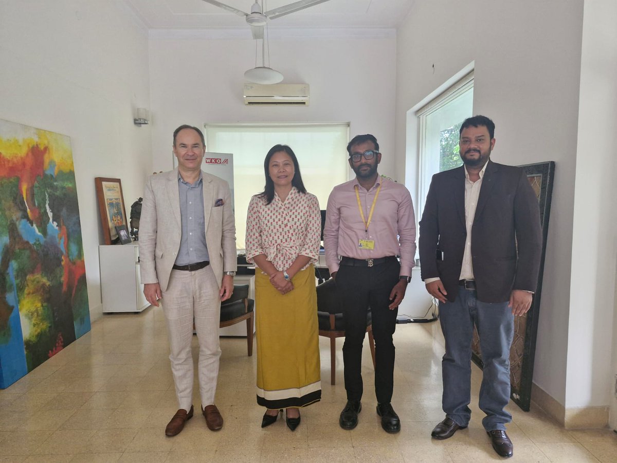 ADVANTAGE AUSTRIA in New Delhi (@wko_ac_del) on Twitter photo Mr. Hans-Joerg Hoertnagl, 🇦🇹Trade Commissioner & Commercial Counsellor, and <a href="/azeysingh/">Ajay Singh🌟</a> met with Hon'ble <a href="/Hekani/">Hekani Jakhalu</a> Jakhalu, MLA & Advisor- Industries & Commerce, and <a href="/shanavas121/">Shanavas C, IAS</a> C, IAS Secretary to Government of #Nagaland 🇮🇳 Exciting opportunities for #Nagaland and #Austria Mr. Hans-Joerg Hoertnagl, 🇦🇹Trade Commissioner & Commercial Counsellor, and <a href="/azeysingh/">Ajay Singh🌟</a> met with Hon'ble <a href="/Hekani/">Hekani Jakhalu</a> Jakhalu, MLA & Advisor- Industries & Commerce, and <a href="/shanavas121/">Shanavas C, IAS</a> C, IAS Secretary to Government of #Nagaland 🇮🇳 Exciting opportunities for #Nagaland and #Austria