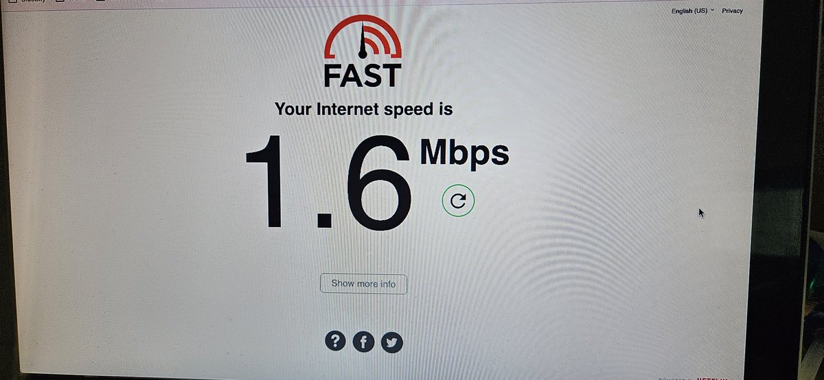 TopazAhmed's tweet photo. Just signed up for 3gb fiber. And this is my results in the next room over wifi. 
Not acceptable #telus https://t.co/lwc3tzONcu