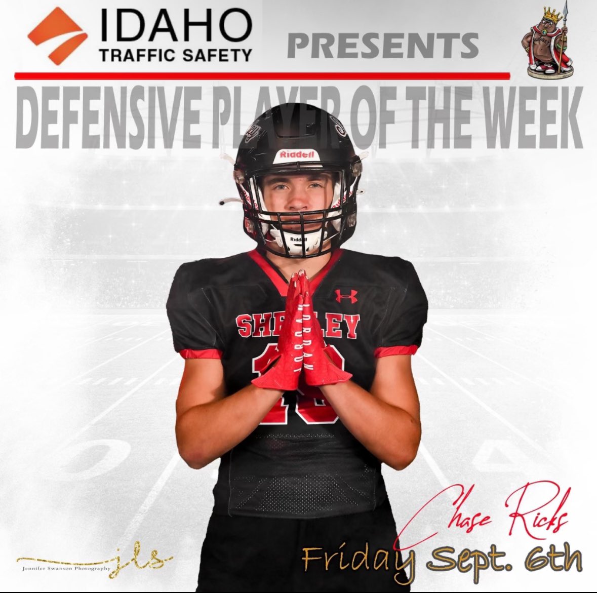 Game day!! Let’s go get it done Russetts. 
#defense #defensiveplayerofweek #strongsafety #defensiveback