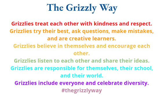 EthelGardinerPS's tweet photo. Being a student @EthelGardinerPS means being a part of a community that strives towards following "The Grizzly Way".  That is why we often refer to our students as the Grizzlies! 🐻
#thegrizzlyway #hometothegrizzlies #EGPS https://t.co/fpk2hpPitm