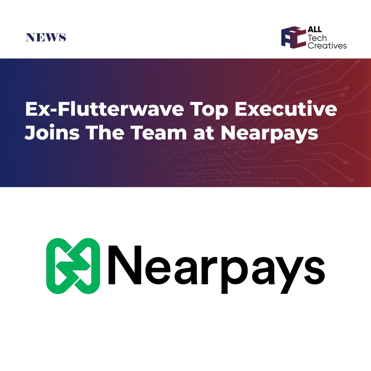 TechAbuja's tweet image. 🌟 Exciting News! 🌟 

Nearpays is thrilled to welcome a former top executive from Flutterwave to their family! With a wealth of experience and innovative vision, all are set to elevate the team to new heights. Stay tuned for what’s to come! 🚀 #Nearpays #AllTechCreatives