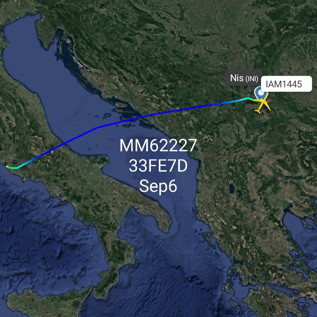 LebanonJets's tweet photo. Military: #Italy AirForce #MM62227 hex #33FE7D KC767 morning around
Pratica di Mare Mario de Bernardi Air Force Base/LIRE near #Rome then flew to Niš #Nis Mihajlo Petrović Air Base #Serbia &amp; by 10pm tonight in #Beirut
1,000 🇮🇹 + 182 🇷🇸 in 🇱🇧 for #UNIFIL https://t.co/owHfGHtX5V https://t.co/HJ8XaAhXXu