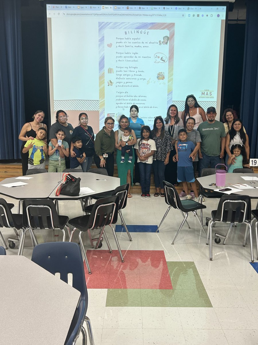 Last night Barron held the Dual language Program Information Night.  It was amazing to see how our students are learning English and Spanish!