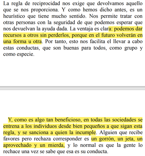 Diletantez's tweet photo. 4/ Capítulo 2, párrafos siguientes: 4º y 5º de Nogueras vs párrafos 3º y 6º de Cialdini: aprendermos que “moocher, ingrate, welsher” se traduce por “gorrón, jeta, aprovechado”. Lo de “mierda” es la aportación de Nogueras, es su estilo. https://t.co/Mqe9efMkDE
