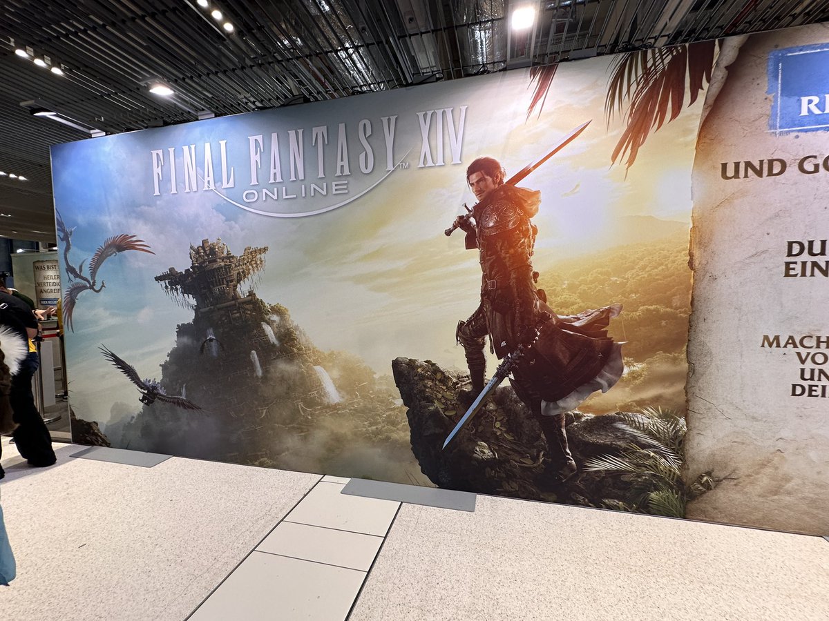 Heute eine Runde #ffxiv am Stand von <a href="/FF_XIV_DE/">FINAL FANTASY XIV</a> auf der #connichi2024 gespielt..muss ich zuhause wieder öfters machen..bin eingerostet…😅