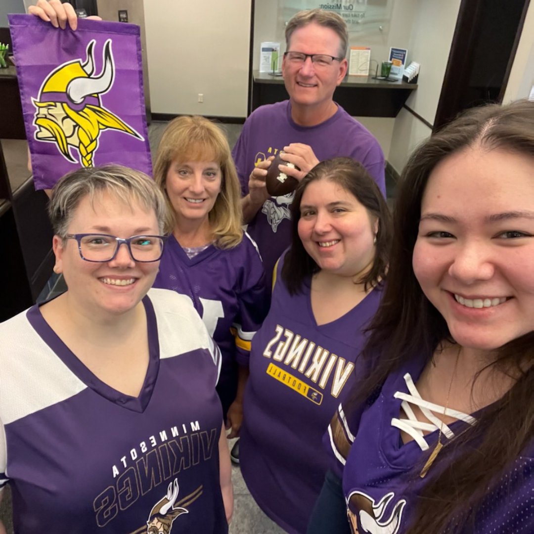 It's officially football season and our White Bear Lake team is ready for the Vikings kickoff! What team will you be cheering for this weekend? 🏈