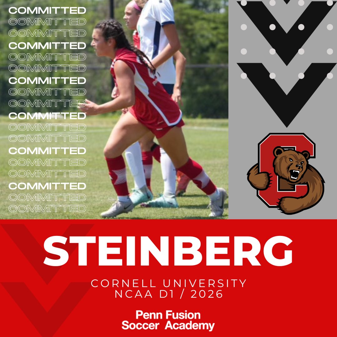 Congrats to #DylanSteinberg on her commitment to @cornellwsoccer #Classof2026 #NCAAD1 @ecnlgirls #InspireExcellenceThroughSoccer