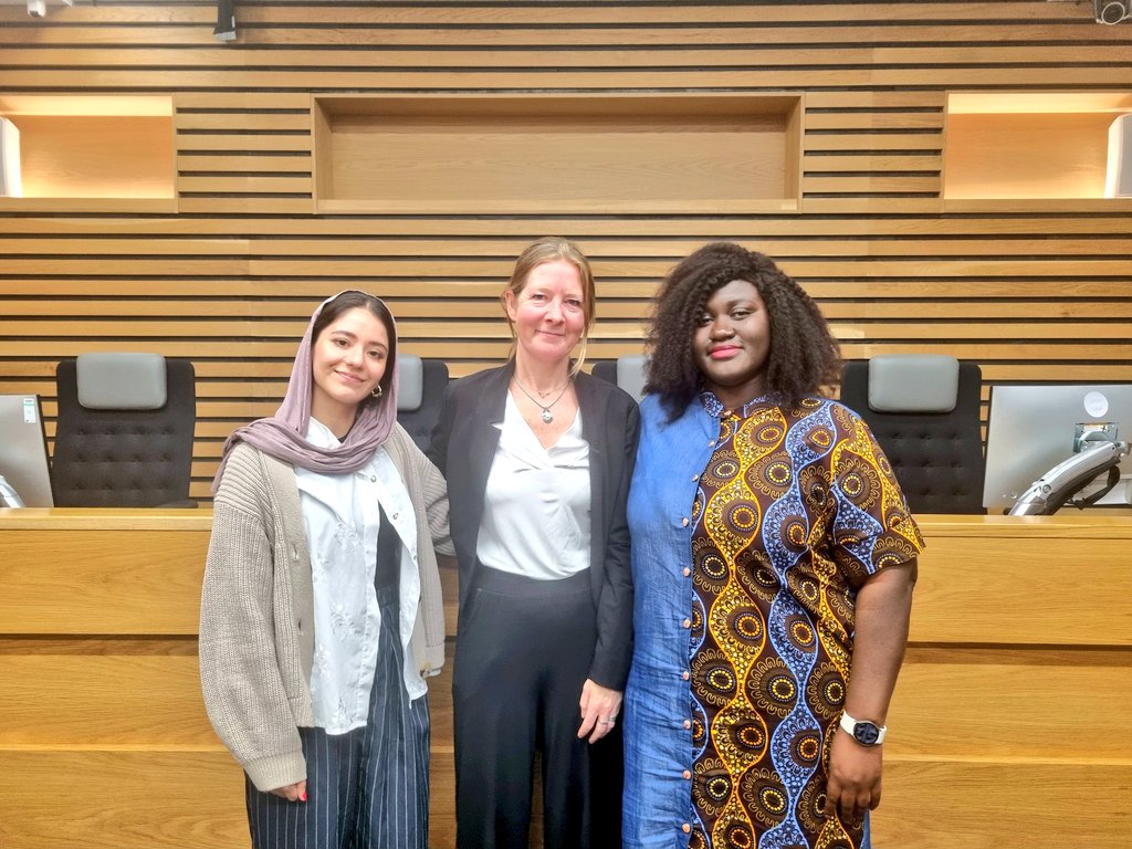AsumaduGertrude's tweet image. Yesterday, I shared my activism journey with students at the @BristolUniLaw with fellow activists Michelle Kafe and Heela Yoon in a discussion focused on 'A Career in Human Rights Advocacy'. Thank you to Rachel Murray for an excellent moderation of the session.