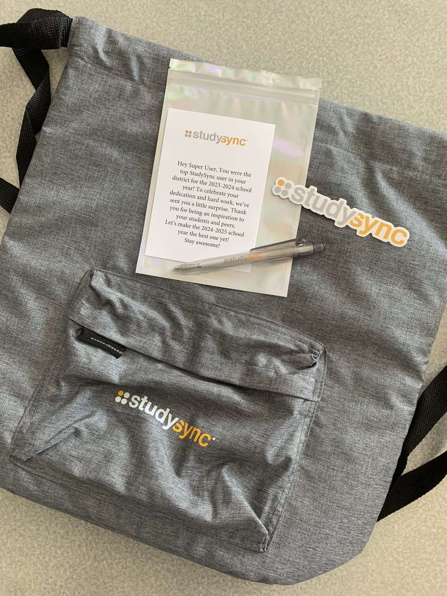 I’m a Super User! 🤓 Thank you <a href="/studysync/">StudySync</a> for the surprise as we begin the school year!