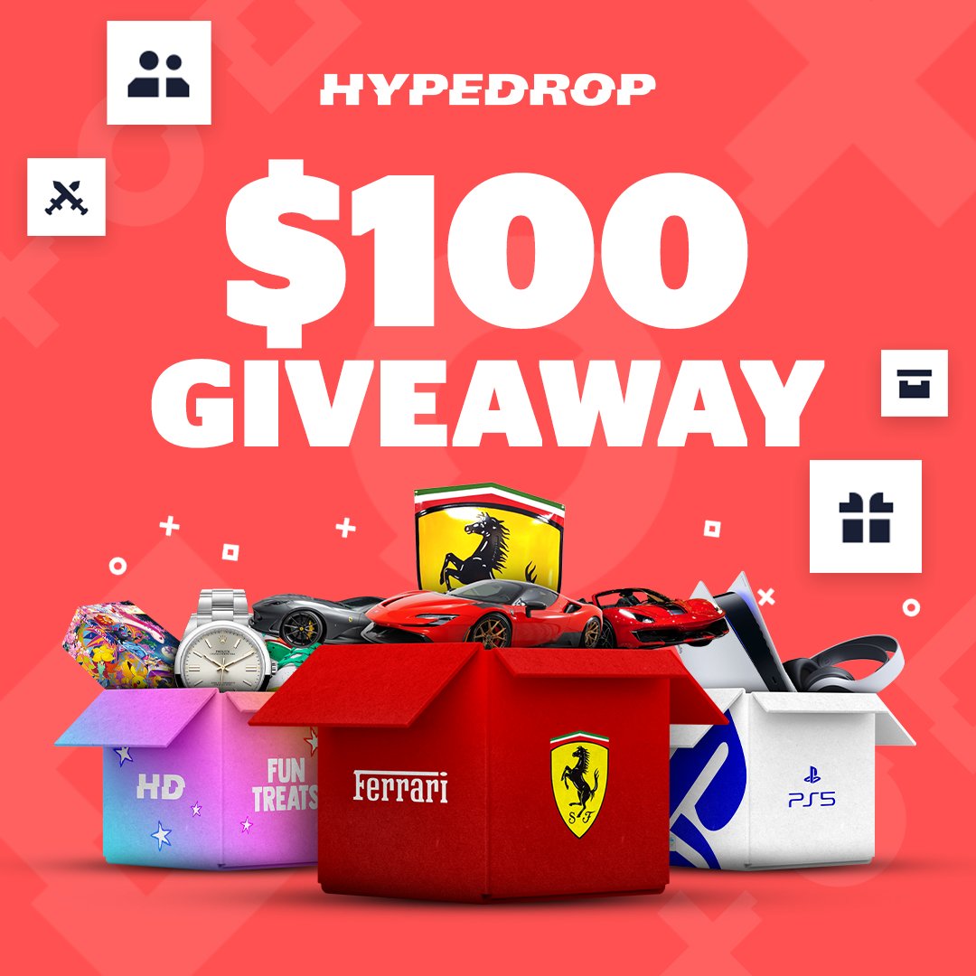 🎉 $100 HYPEDROP GIVEAWAY ALERT 🎉
🚨 Here's how to enter:
1️⃣ Follow me + <a href="/HypeDrop/">HypeDrop</a>  
2️⃣ Retweet this tweet 
3️⃣ Tag 2 friends who NEED this
⏳ The giveaway closes in 7 days, so don’t sleep on it!