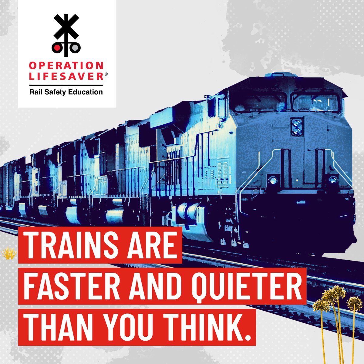 IndianaOpLife's tweet image. Trains are quieter and faster than ever, but that doesn't mean you can ignore them at crossings! Stay safe and stay alert. #railsafety