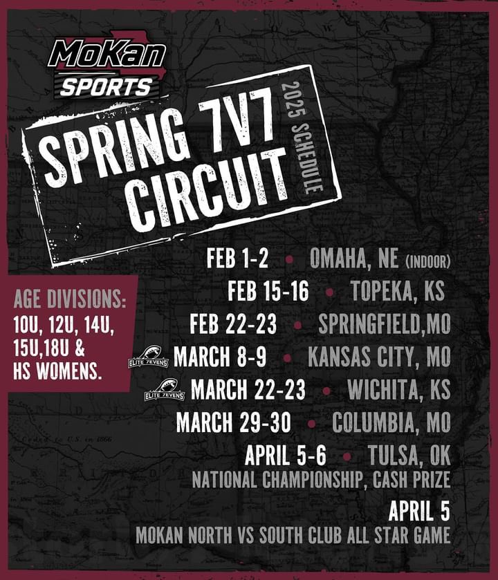 MoKan Sports (@mokan_sports) on Twitter photo Friday News Drop 🚨
We have updated our schedule & have partnered with <a href="/Elite7evens/">Elite 7evens</a> to Co-Host two tournaments in March!
This partnership will bring two huge events to the 7v7 circuit! More details to come. Friday News Drop 🚨
We have updated our schedule & have partnered with <a href="/Elite7evens/">Elite 7evens</a> to Co-Host two tournaments in March!
This partnership will bring two huge events to the 7v7 circuit! More details to come.