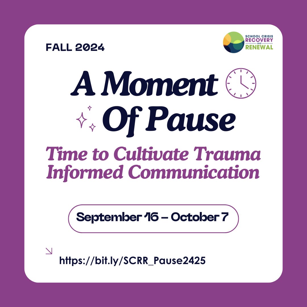 School Crisis Recovery & Renewal tweet media