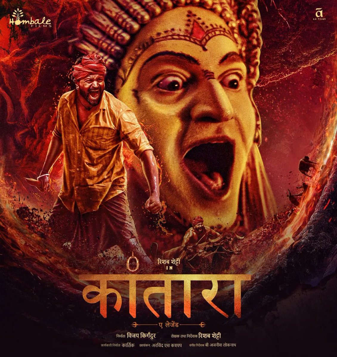 Jaspreeetsingh_'s tweet image. Your chance to revisit the National Award-winning ‘Kantara’ is here!  Don’t miss this divine cinematic experience back in theatres this weekend.
#Kantara #RishabShetty #HombaleFilms