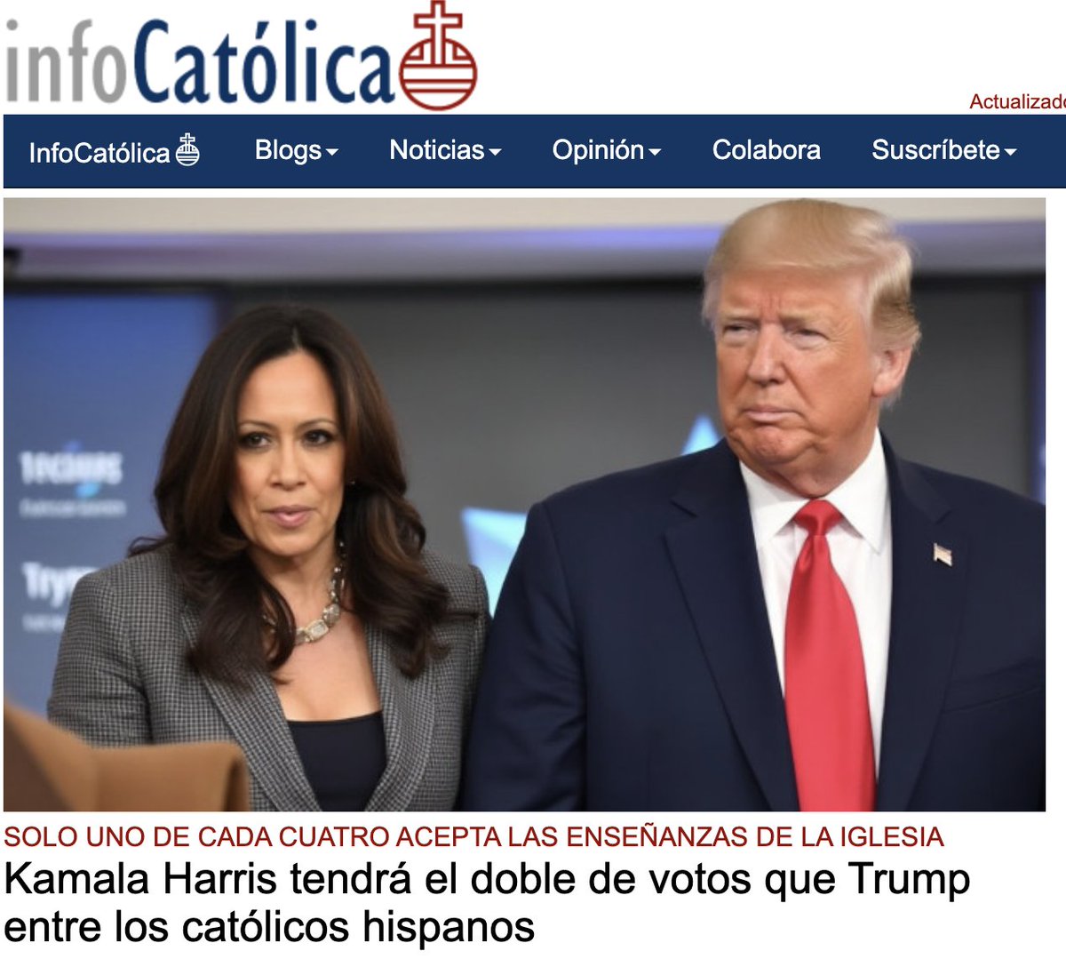 PJavierOR's tweet image. Sinceramente no lo entiendo...
¿Cómo un católico hispano puede preferir a una wokista y abortera? 
Trump no es San Luis rey, cierto, pero al menos, ha promovido a la Corte de 🇺🇸  a gente sensata y pro-vida.
infocatolica.com/?t=noticia&amp;amp;cod…