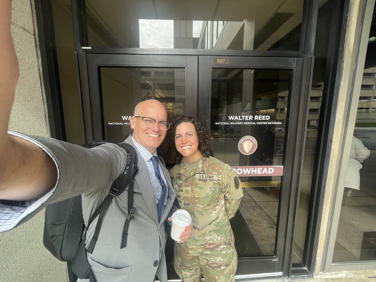 drjnwarner's tweet photo. Had a great morning talking #endoscopicurethroplasty #tramus #bnc #vuas @WalterReedGME
And got to catch up with @DrFBalzano! @MayoUrology https://t.co/A0ZY6bIsCA