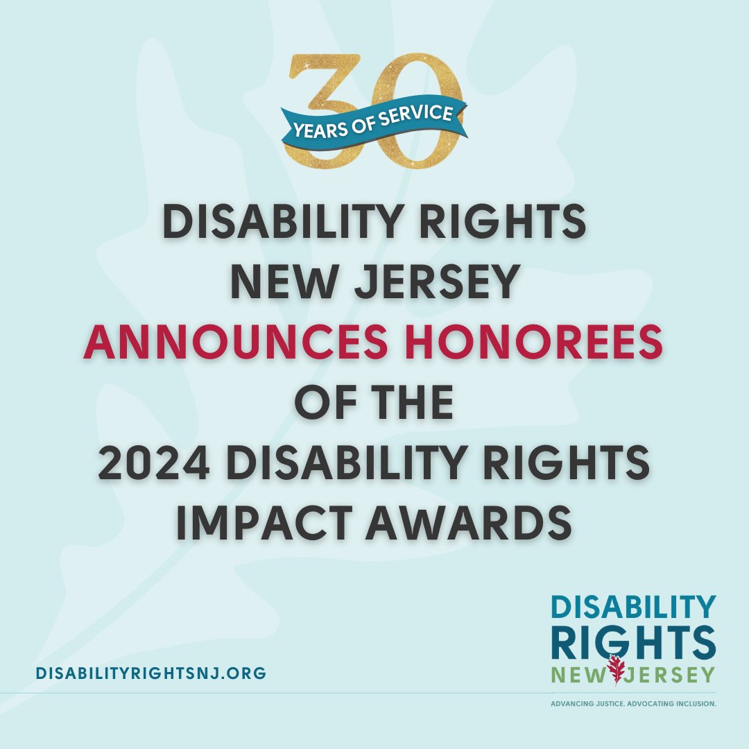 AdvocateDRNJ's tweet image. Disability Rights NJ is proud to announce the #honorees of the 2024 Disability Rights Impact Awards to be held at the #30thCelebration on October 10th
Read about the Honorees here: conta.cc/3ARjtOy #awards #leadership #law #LegalAdvocacy #Olmstead #support #fundraiser