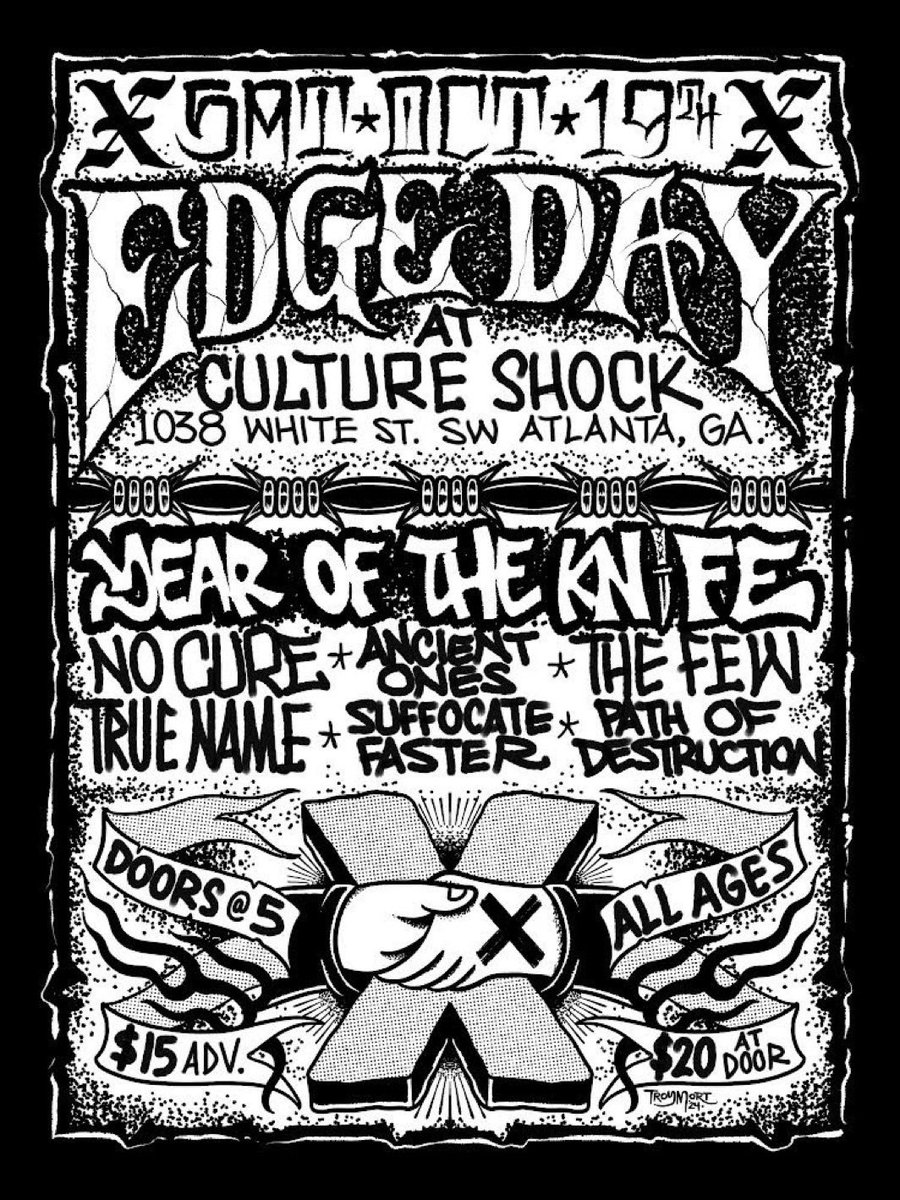 YEAROFTHEKNIFE's tweet image. Straight Edge in Atlanta