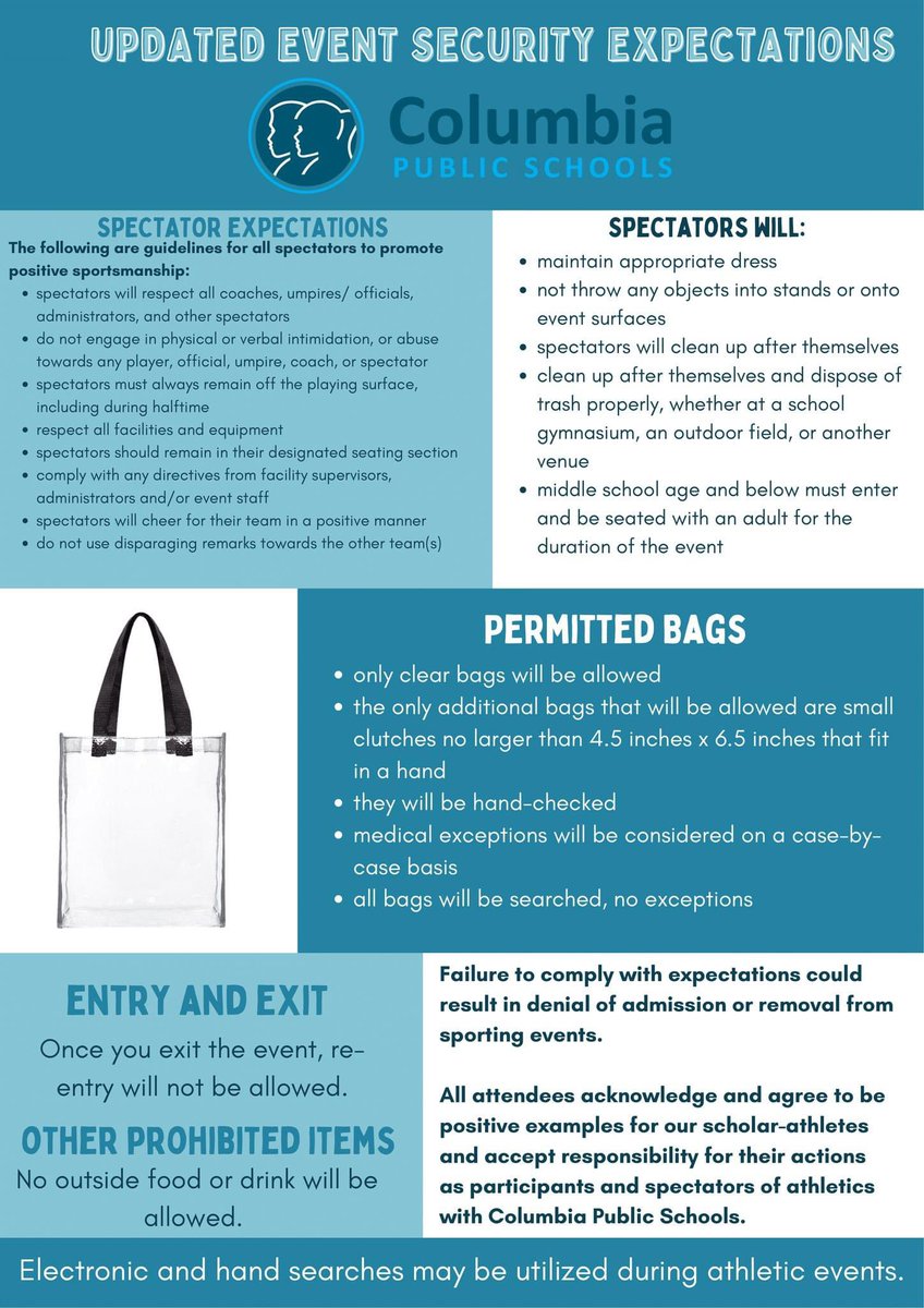 @CCHSCavs_AD (@cchscavsa) on Twitter photo Please see CPS game day expectations!
<a href="/CCHS_Activities/">CCHS Activities Department</a> <a href="/capcityfb/">Capital City Football</a> #gocavsgo Please see CPS game day expectations!
<a href="/CCHS_Activities/">CCHS Activities Department</a> <a href="/capcityfb/">Capital City Football</a> #gocavsgo