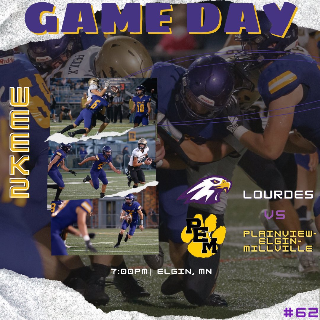It’s Game Day! Tonight’s Tackle Cancer game is a big week 2 matchup vs the PEM Bulldogs. Come show support tonight at 7Pm in Elgin, Mn. Game will also be streamed @ YouTube.com/c/pemhsbulldogs #together