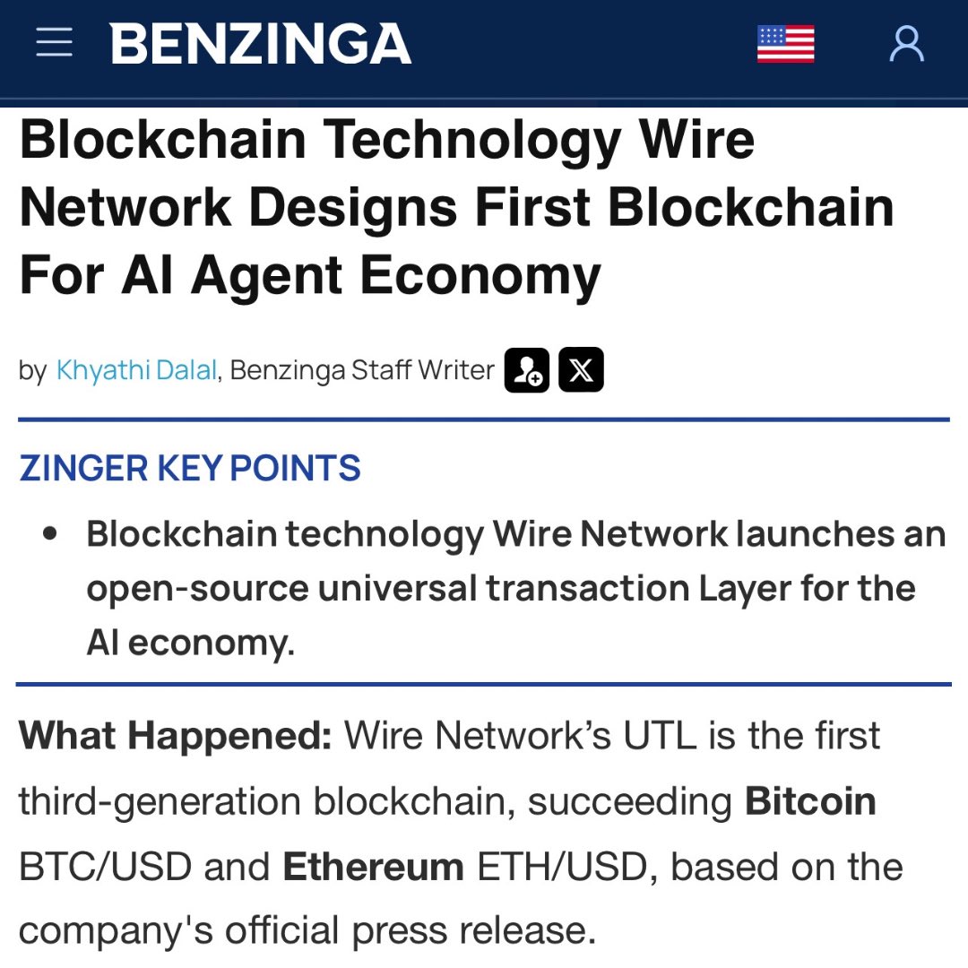 Open sourcing Wire Network means more than transparency. 

It's about catalyzing a new era of blockchain development. Expect a boom in cross-chain dApps, more efficient DeFi protocols, and new possibilities for blockchain-based AI agents.

Read more below on <a href="/Benzinga/">Benzinga</a>