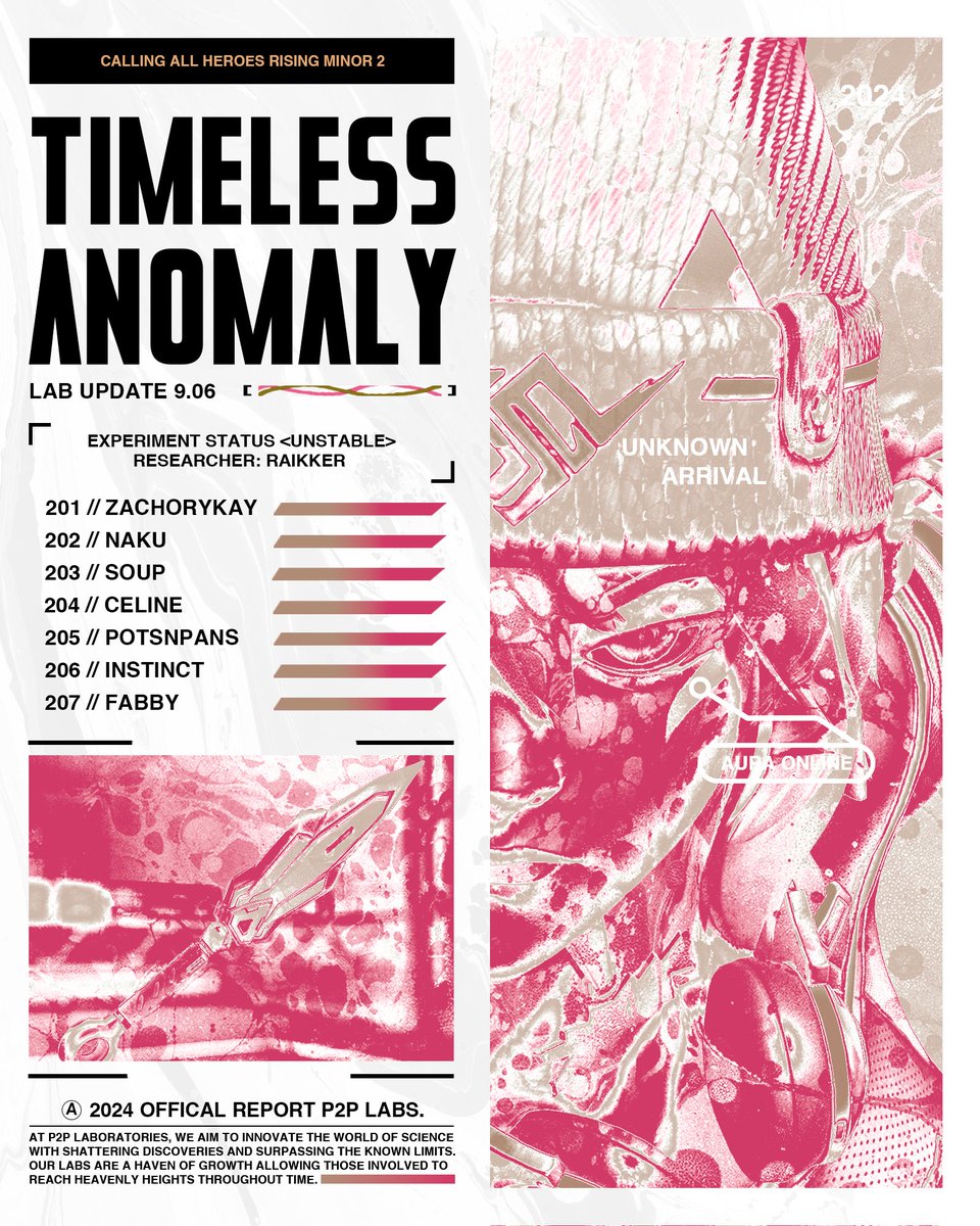 Anomaly (@anomaly_ow) on Twitter photo Secrets unseen by the world, now at the forefront.
<a href="/Timeless_OW/">Timeless ERS</a> Anomaly arrives at #CallingAllHeroes Rising!
🛡️ <a href="/zachorykay/">zach</a>
⚔️ <a href="/DarthNakuu/">Naku</a>
⚔️ <a href="/soupidityy/">soup</a>
⚔️ <a href="/melpotsnpans/">NTMR Melanie</a>
💉 <a href="/In5tinctPR/">NTMR Instinct 🦇🦌</a>
💉 <a href="/fabbyow/">fabby</a>
♻️ VampQueen
💼 <a href="/ThatAFKNoob/">SEN AFK</a>
🧠 <a href="/Raikker_/">Raikker</a>
#UnknownArrival | #ShatteredTime⏳ Secrets unseen by the world, now at the forefront.
<a href="/Timeless_OW/">Timeless ERS</a> Anomaly arrives at #CallingAllHeroes Rising!
🛡️ <a href="/zachorykay/">zach</a>
⚔️ <a href="/DarthNakuu/">Naku</a>
⚔️ <a href="/soupidityy/">soup</a>
⚔️ <a href="/melpotsnpans/">NTMR Melanie</a>
💉 <a href="/In5tinctPR/">NTMR Instinct 🦇🦌</a>
💉 <a href="/fabbyow/">fabby</a>
♻️ VampQueen
💼 <a href="/ThatAFKNoob/">SEN AFK</a>
🧠 <a href="/Raikker_/">Raikker</a>
#UnknownArrival | #ShatteredTime⏳