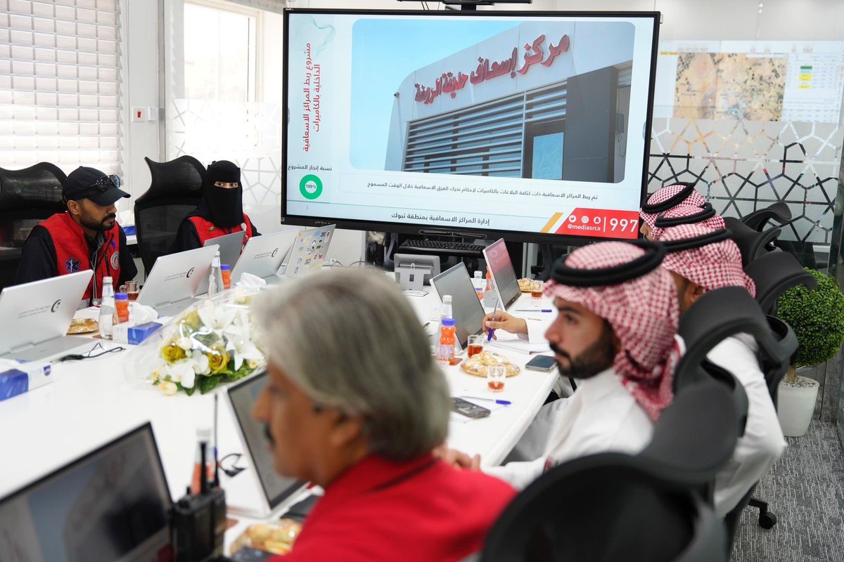 جانب من الاجتماع الدوري للجنة الفنية للسلامة المرورية ،باستضافة من الهلال الأحمر بمنطقة #تبوك
alriyadh.com/2093100