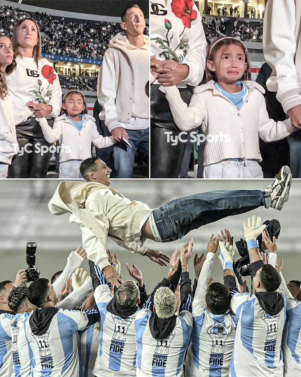 ESPN FC (@espnfc) on Twitter photo Angel Di Maria's family was visibly emotional during his tribute at the Monumental stadium after his international retirement 🥺
An Argentina legend 🇦🇷❤️
(📸: <a href="/TyCSports/">TyC Sports</a>) Angel Di Maria's family was visibly emotional during his tribute at the Monumental stadium after his international retirement 🥺
An Argentina legend 🇦🇷❤️
(📸: <a href="/TyCSports/">TyC Sports</a>)