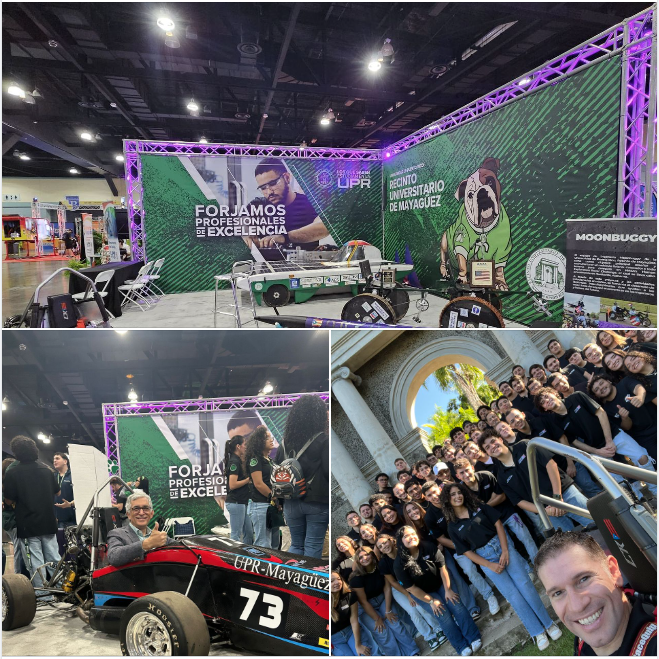 COLEGIALES Y PROFESOR DE INGENIERÍA MECÁNICA EN EVENTO THE SUMM
Estudiantes del colectivo Colegio Racing Engineering- FSAE UPRM, junto al doctor José E. Lugo, profesor del Departamento de Ingeniería Mecánica, formaron parte del evento The Summ Student Experience Summit.