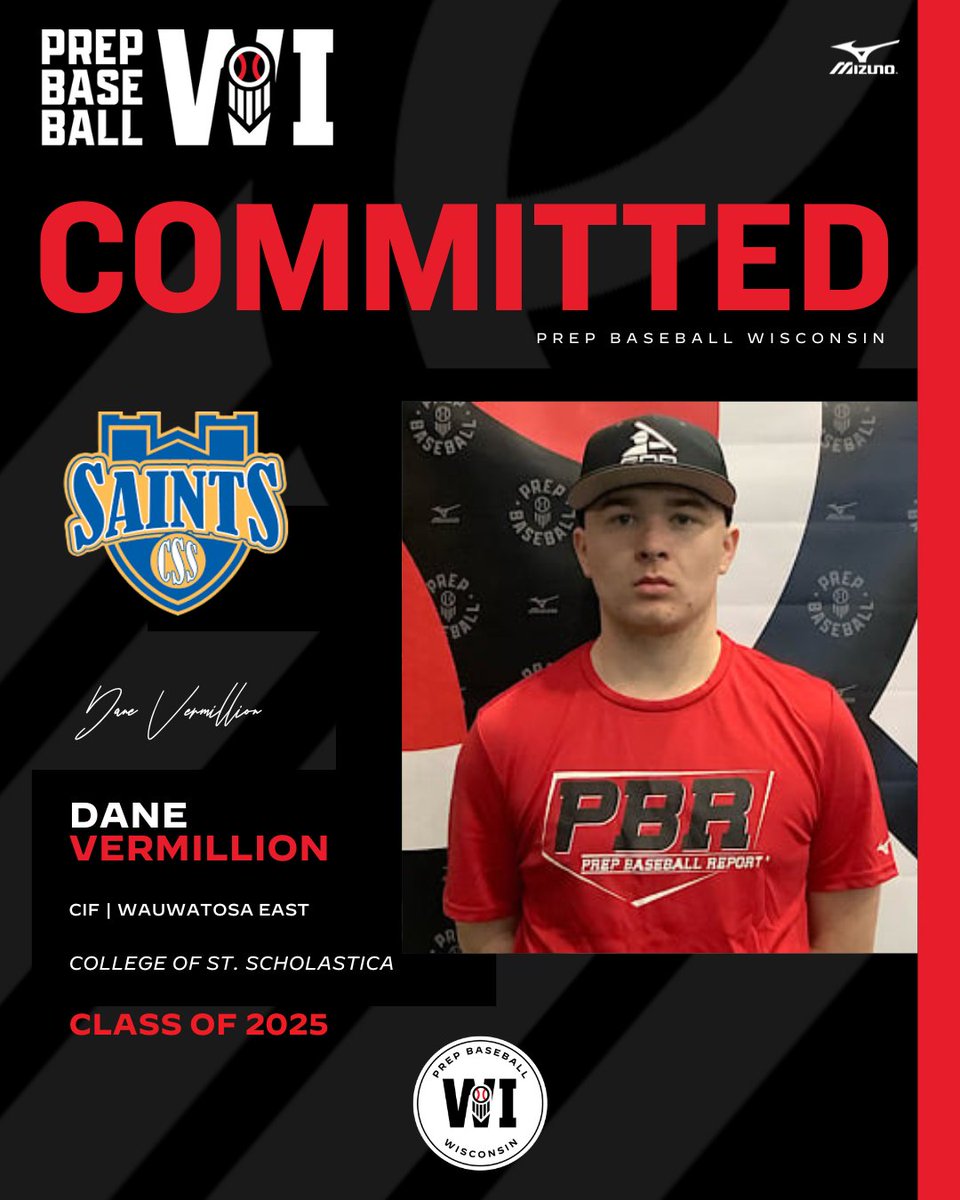 Prep Baseball Wisconsin (@prepbaseballwi) on Twitter photo CIF Dane Vermillion (Wauwatosa East, 2025) commits to College of St. Scholastica.
(<a href="/cssbaseball/">Saints Baseball</a> | <a href="/TEHSbaseball/">Tosa East Baseball</a>)
👤: loom.ly/5h5cXnw CIF Dane Vermillion (Wauwatosa East, 2025) commits to College of St. Scholastica.
(<a href="/cssbaseball/">Saints Baseball</a> | <a href="/TEHSbaseball/">Tosa East Baseball</a>)
👤: loom.ly/5h5cXnw