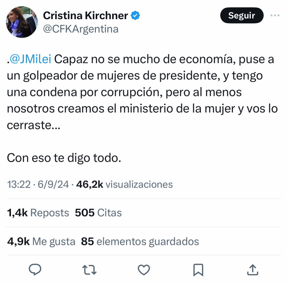 marilongui's tweet photo. @CFKArgentina @JMilei Este tuit era más honesto https://t.co/mRJ5bwReF8