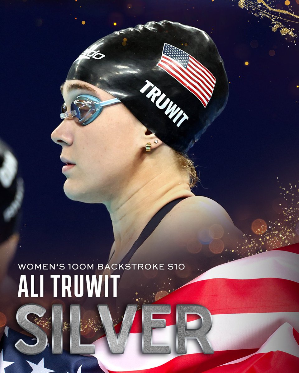 What a debut. 👏

American Ali Truwit claims her second Paralympic medal in 24 hours! #ParisParalympics