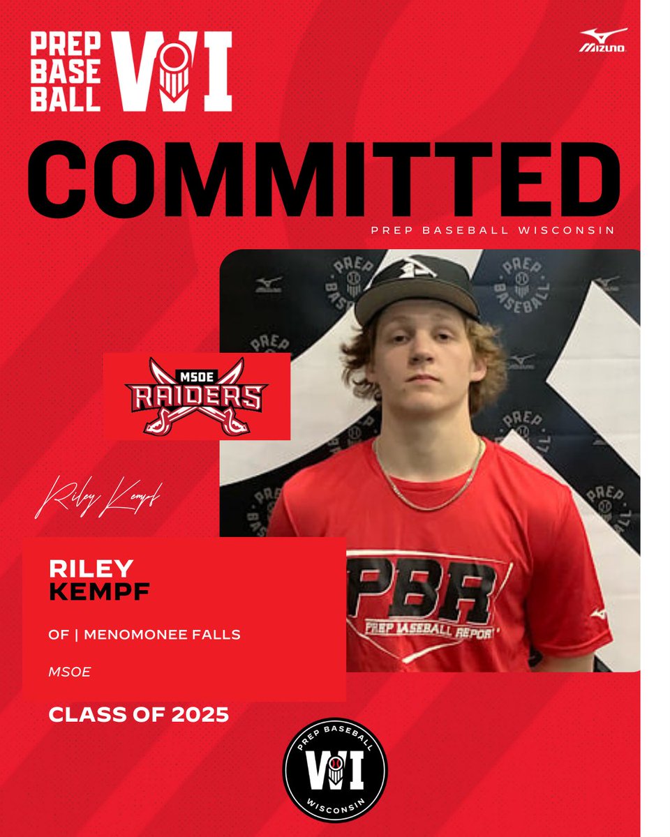 OF Riley Kempf (Menomonee Falls, 2025) commits to Milwaukee School of Enigneering. 

(<a href="/MSOE_Baseball/">MSOE Baseball</a> | <a href="/MFallsBaseball/">Falls HS Baseball</a>)

👤: loom.ly/HIdkMO8