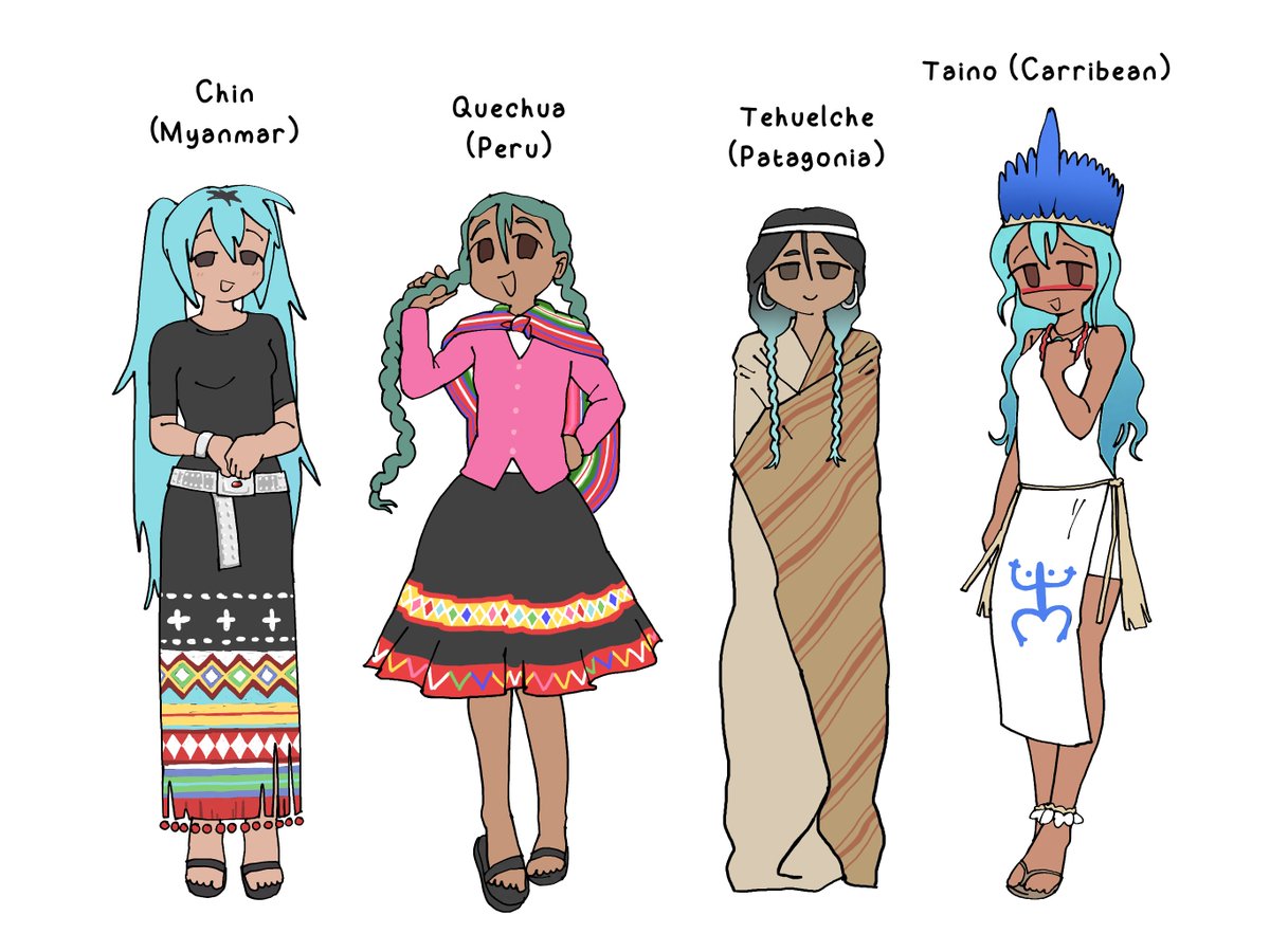 well, people requested more indigenous mikus, so i did them.....