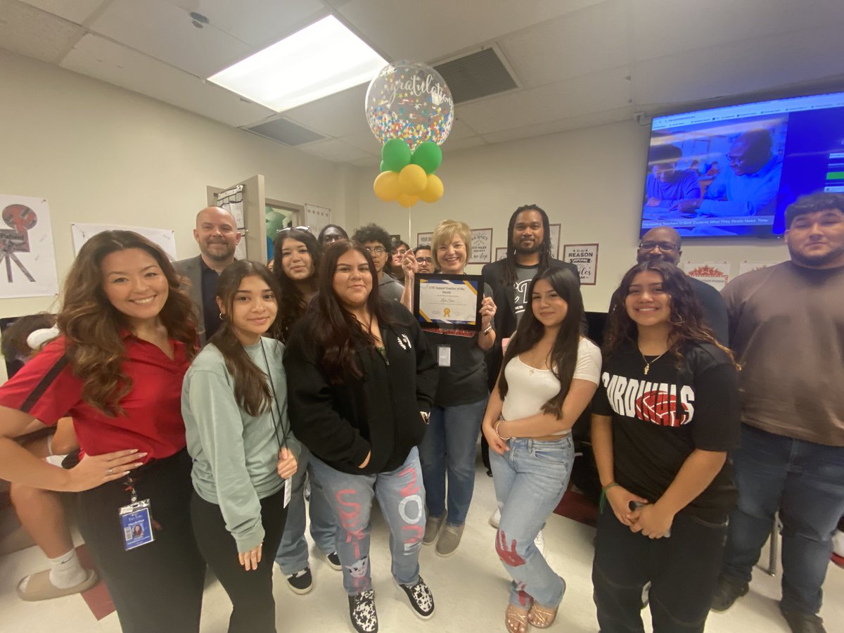 Irving ISD CTE (@iisdcte) on Twitter photo Congratulations <a href="/MacArthurCards/">MacArthur HS</a> <a href="/mhsKmac/">MHS KMAC</a> teacher Lori Sims. She was named the District CTE teacher of the month(August). <a href="/IrvingISD/">Irving ISD</a> Surrounded by her students and campus and district administrative teams. Congratulations <a href="/MacArthurCards/">MacArthur HS</a> <a href="/mhsKmac/">MHS KMAC</a> teacher Lori Sims. She was named the District CTE teacher of the month(August). <a href="/IrvingISD/">Irving ISD</a> Surrounded by her students and campus and district administrative teams.