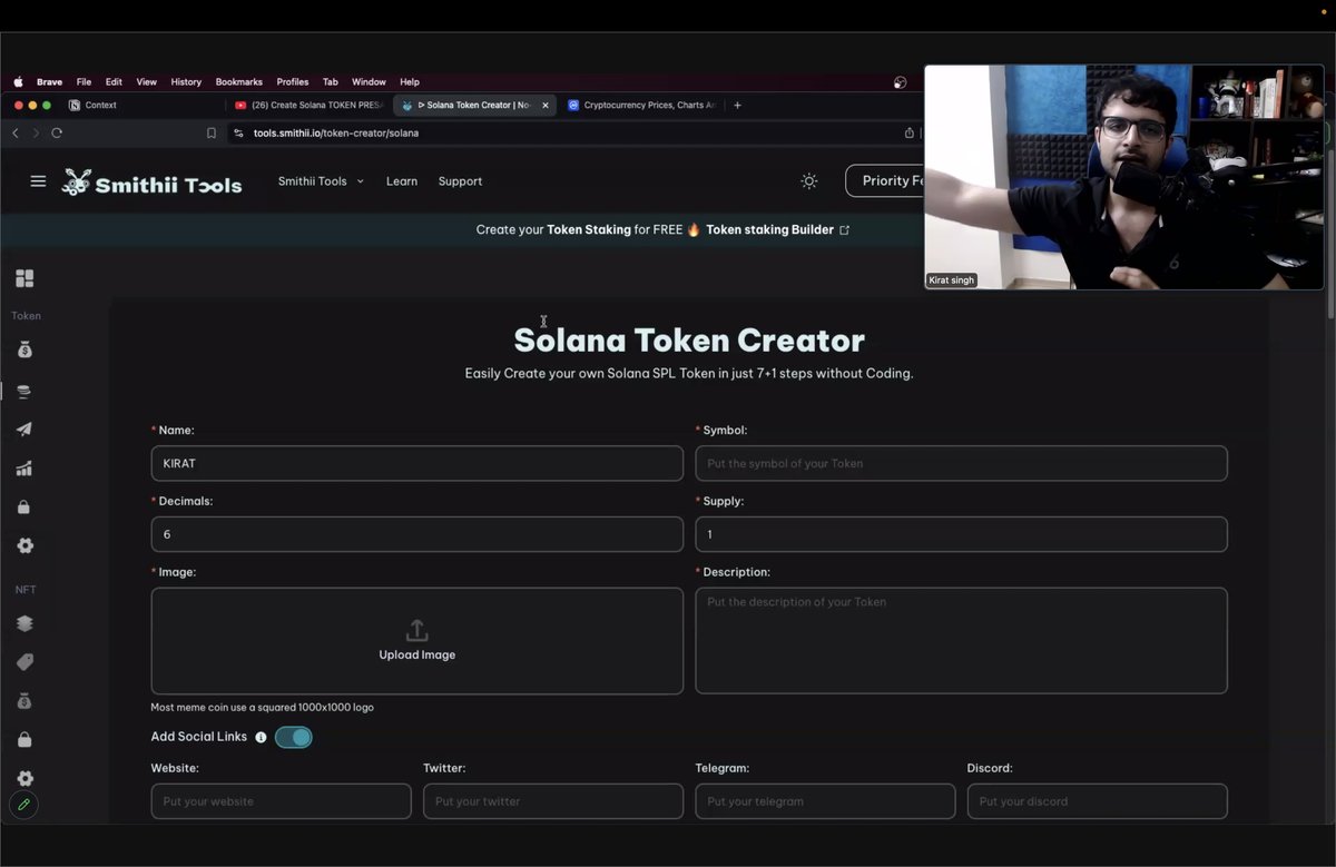 yntpdotme's tweet image. 👨‍💻 𝗕𝘂𝗶𝗹𝗱𝗶𝗻𝗴 𝘁𝗵𝗲 𝗨𝗹𝘁𝗶𝗺𝗮𝘁𝗲 𝗧𝗼𝗸𝗲𝗻 𝗟𝗮𝘂𝗻𝗰𝗵𝗽𝗮𝗱 📱⤵️

@100xDevs Web-3 Cohort 🔥📈

𝗪𝗲𝗲𝗸 𝟲: Token Launching Platform

This week, we geared up to create a cutting-edge Token Launchpad with @kirat_tw..!

(A thread 🧵)….

#100xDevs #opentoconnect #Web3