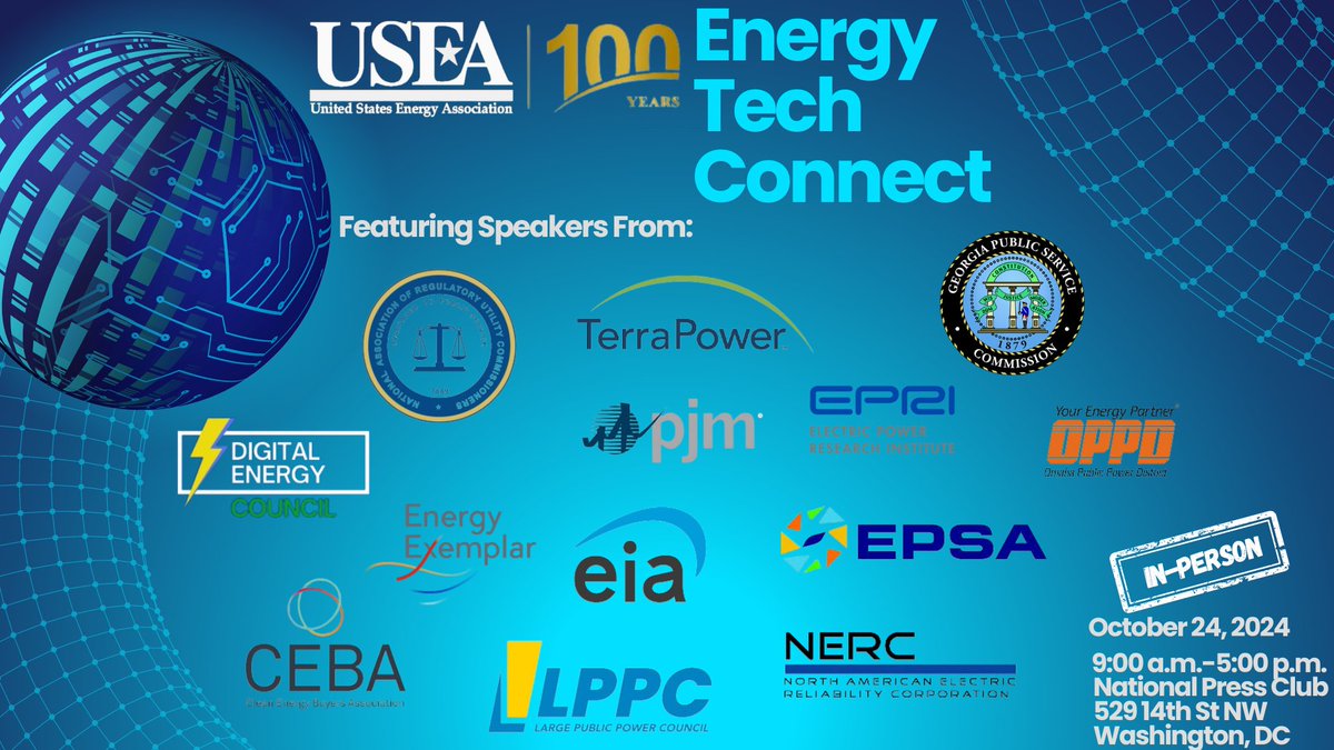 USEnergyAssn's tweet image. Join the growing league of industry leaders at USEA’s exclusive in-person forum, created to address the urgent issues of growing demand from #datacenters, #AI, #EVs, advanced manufacturing, and #crypto mining in the power sector. 

Register: usea.org/event/energy-t…