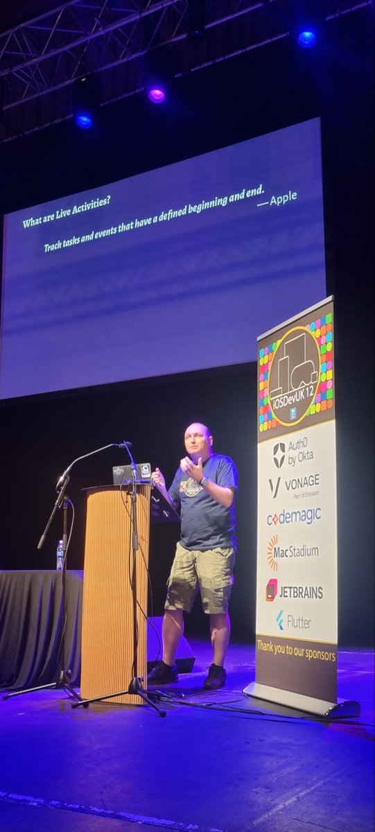 digidol's tweet image. Matthew Flint discussed A Journey into Live Activities at #iOSDevUK