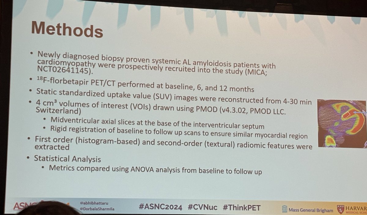 Sarah Cuddy (@sarahcud) on Twitter photo #ASNC2024
Using Radiomics to track changes at the molecular level in AL amyloidosis with florbetapir imaging
<a href="/BWHCVImaging/">Brigham and Women’s Cardiovascular Imaging Program</a> <a href="/BWHAmyloid/">BWH Amyloidosis Program</a> #ASNC2024
Using Radiomics to track changes at the molecular level in AL amyloidosis with florbetapir imaging
<a href="/BWHCVImaging/">Brigham and Women’s Cardiovascular Imaging Program</a> <a href="/BWHAmyloid/">BWH Amyloidosis Program</a>