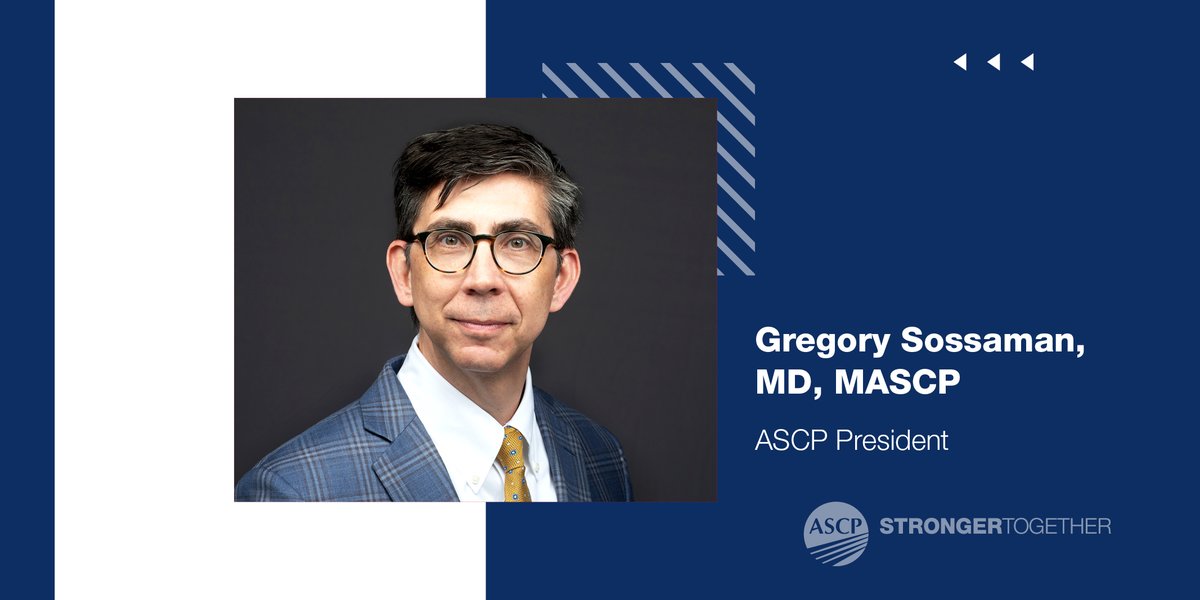 ASCP_Chicago's tweet image. We are excited to announce and formally introduce the new 2024-2025 ASCP President Gregory N. Sossaman, MD, MASCP! Dr. Sossaman was officially installed as ASCP President today, and we sincerely thank Dr. Goulart for his tenure as the 2023-2024 ASCP President. To read more about…